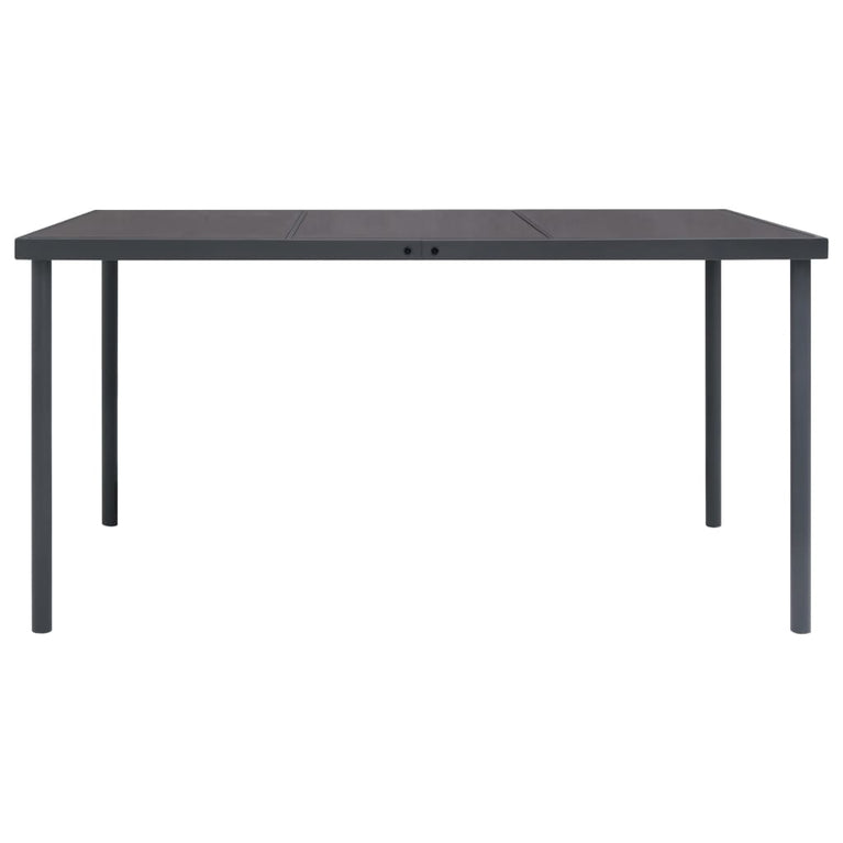 Tuintafel 150x90x74 cm staal antracietkleurig MeubelReus