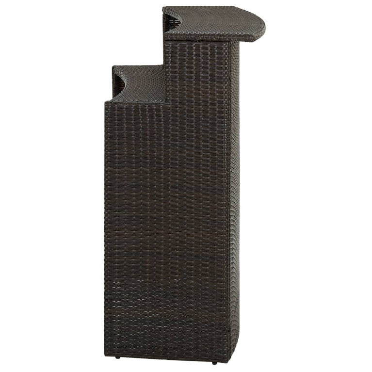 Tuinbartafel 120x55x110 cm poly rattan bruin MeubelReus