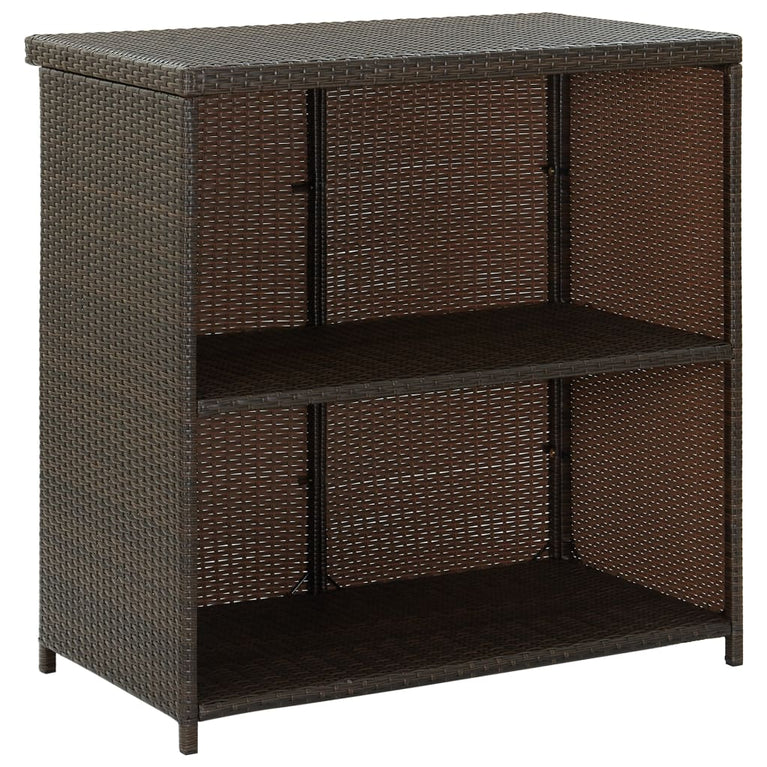3-delige Barset poly rattan bruin MeubelReus