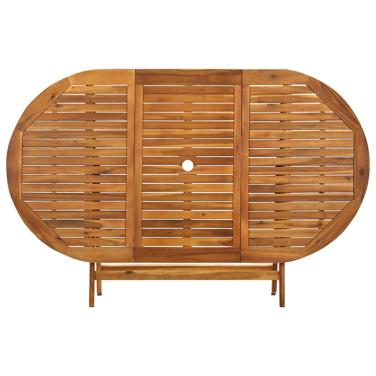 Tuintafel inklapbaar 160x85x75 cm massief acaciahout MeubelReus
