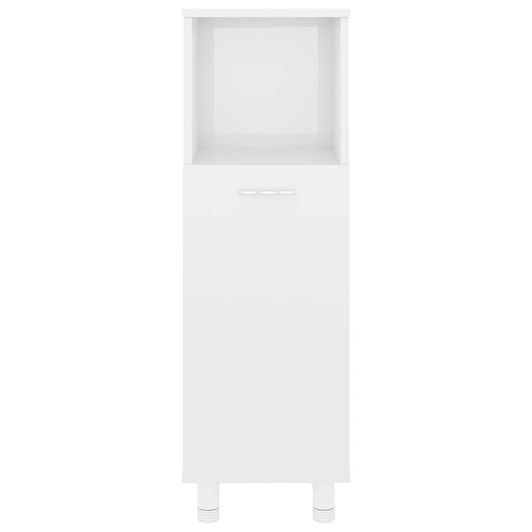 4-delige Badkamermeubelset spaanplaat hoogglans wit MeubelReus