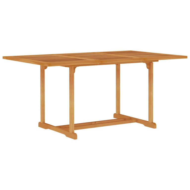 Tuintafel 150x90x75 cm massief teakhout MeubelReus