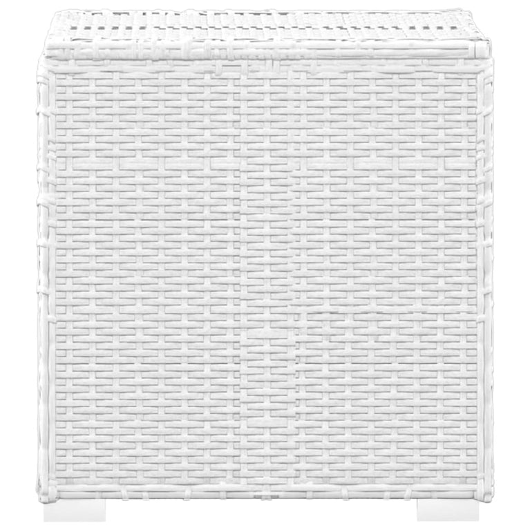 3-delige Ligbeddenset met theetafel poly rattan wit MeubelReus