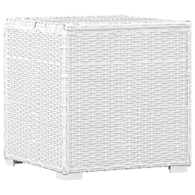 3-delige Ligbeddenset met theetafel poly rattan wit MeubelReus