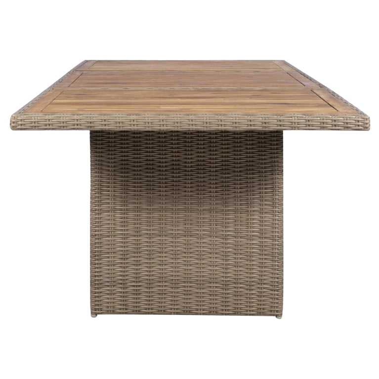 9-delige Tuinset met kussens poly rattan bruin MeubelReus