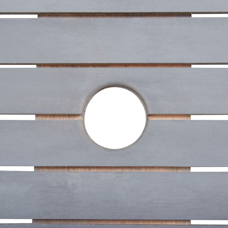 7-delige Tuinset massief acaciahout grijs MeubelReus