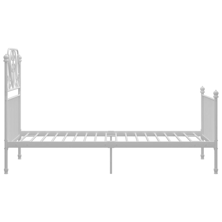 Bedframe metaal wit 100x200 cm