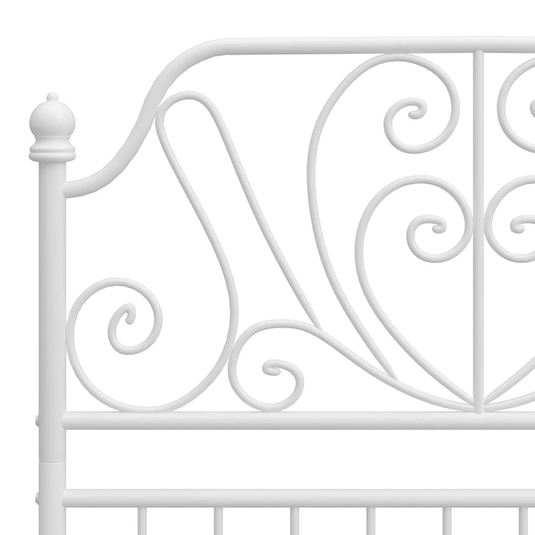 Bedframe metaal wit 100x200 cm