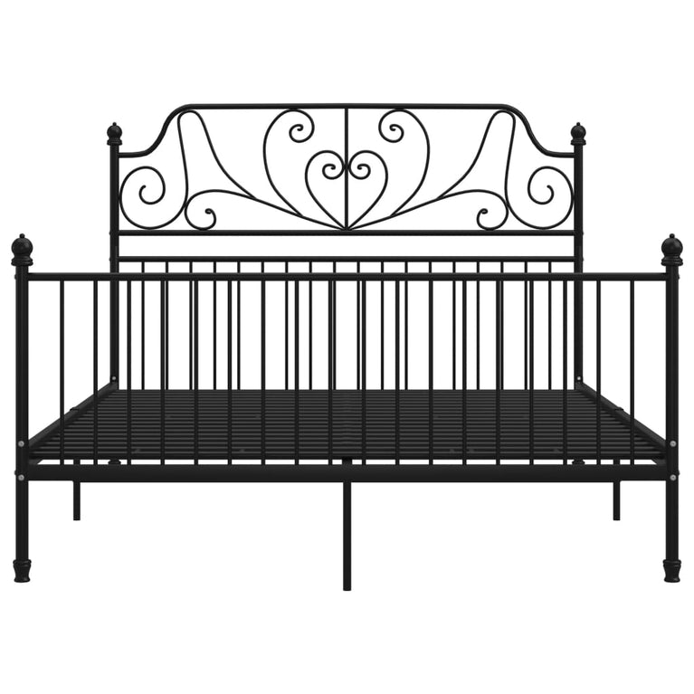 Bedframe metaal zwart 160x200 cm