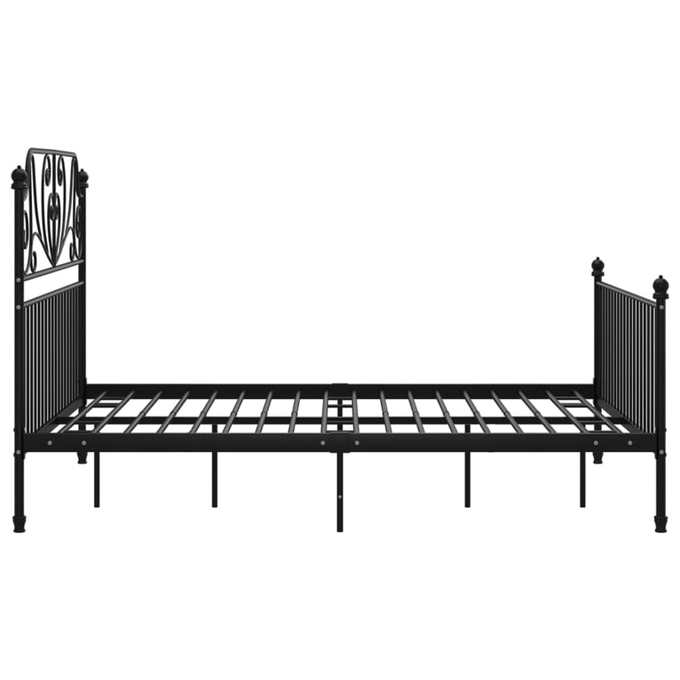 Bedframe metaal zwart 160x200 cm