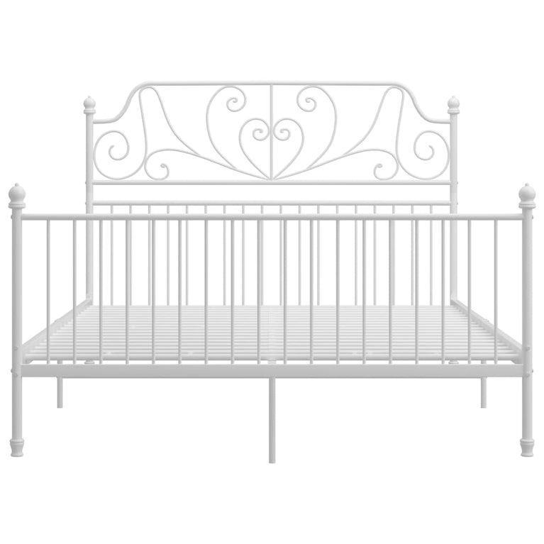 Bedframe metaal wit 160x200 cm