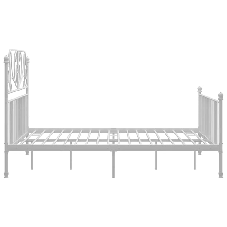 Bedframe metaal wit 160x200 cm