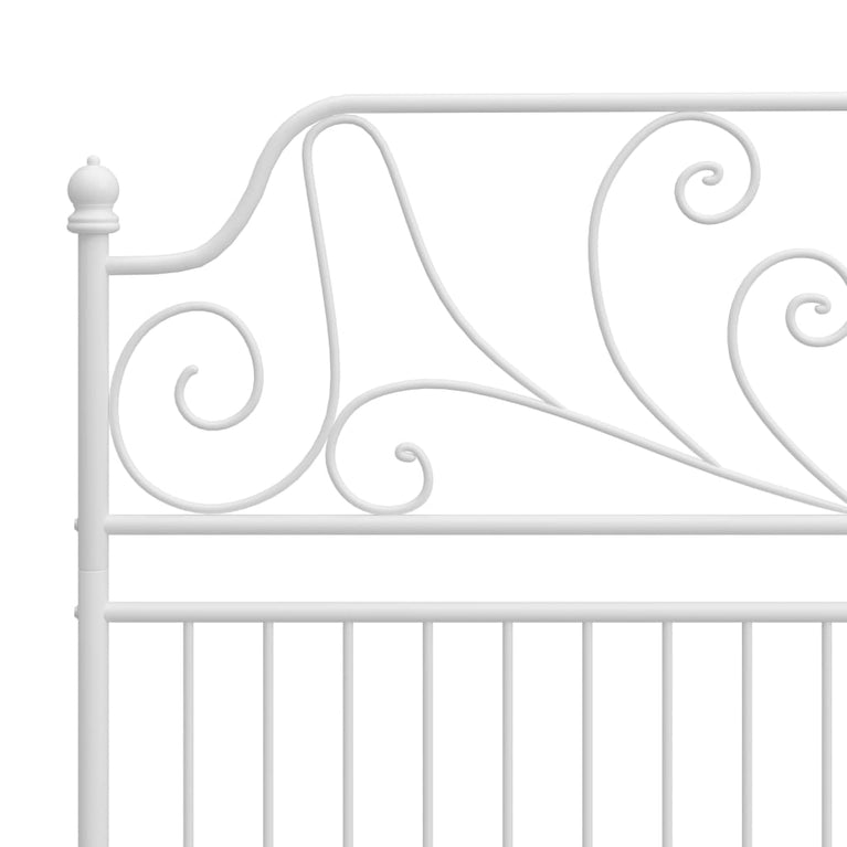 Bedframe metaal wit 160x200 cm