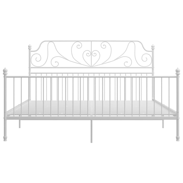 Bedframe metaal wit 180x200 cm