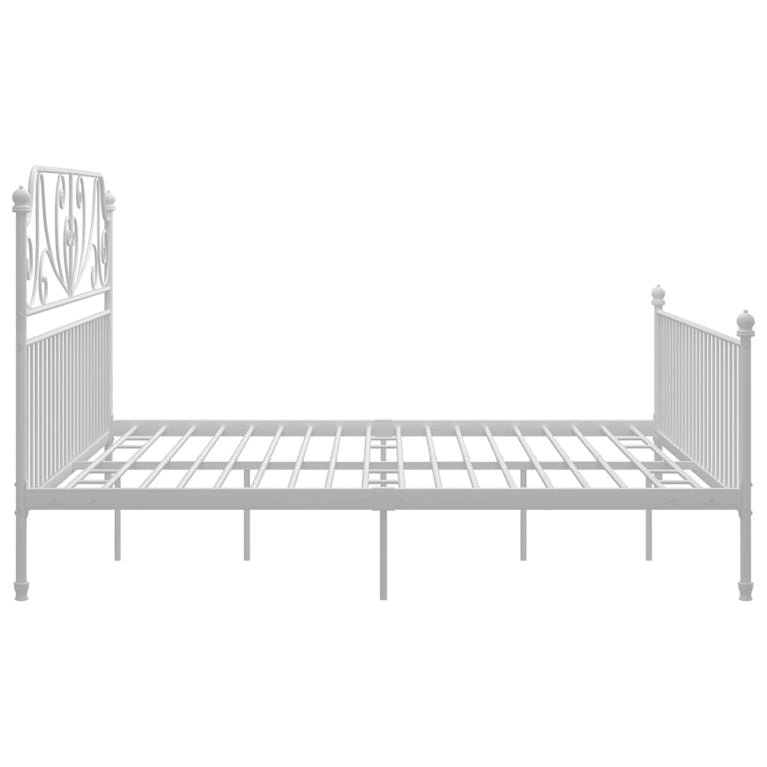 Bedframe metaal wit 180x200 cm