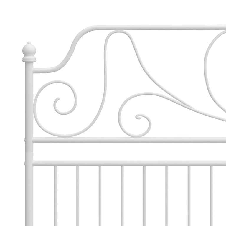 Bedframe metaal wit 180x200 cm
