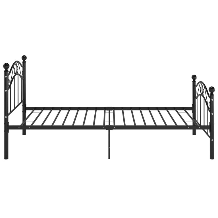 Bedframe metaal zwart 90x200 cm