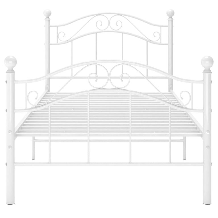 Bedframe metaal wit 90x200 cm
