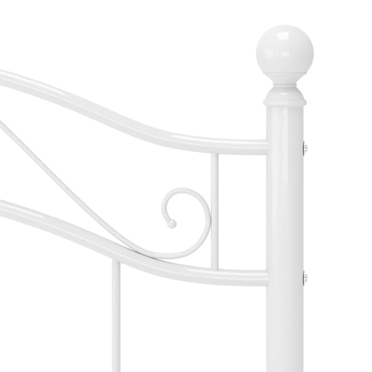 Bedframe metaal wit 90x200 cm