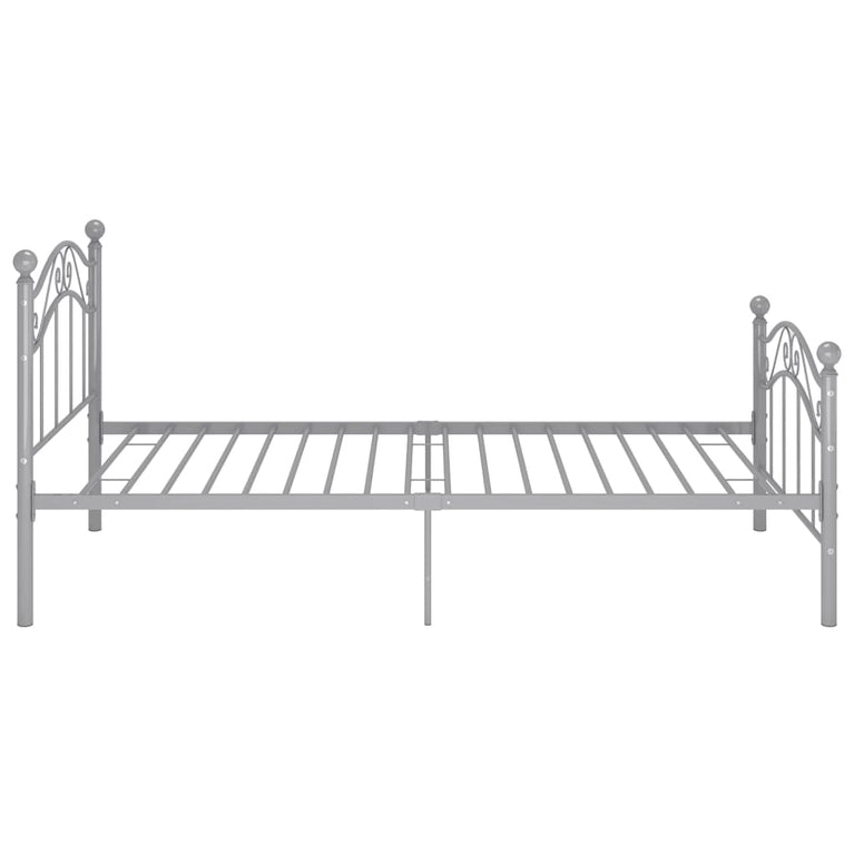 Bedframe metaal grijs 100x200 cm