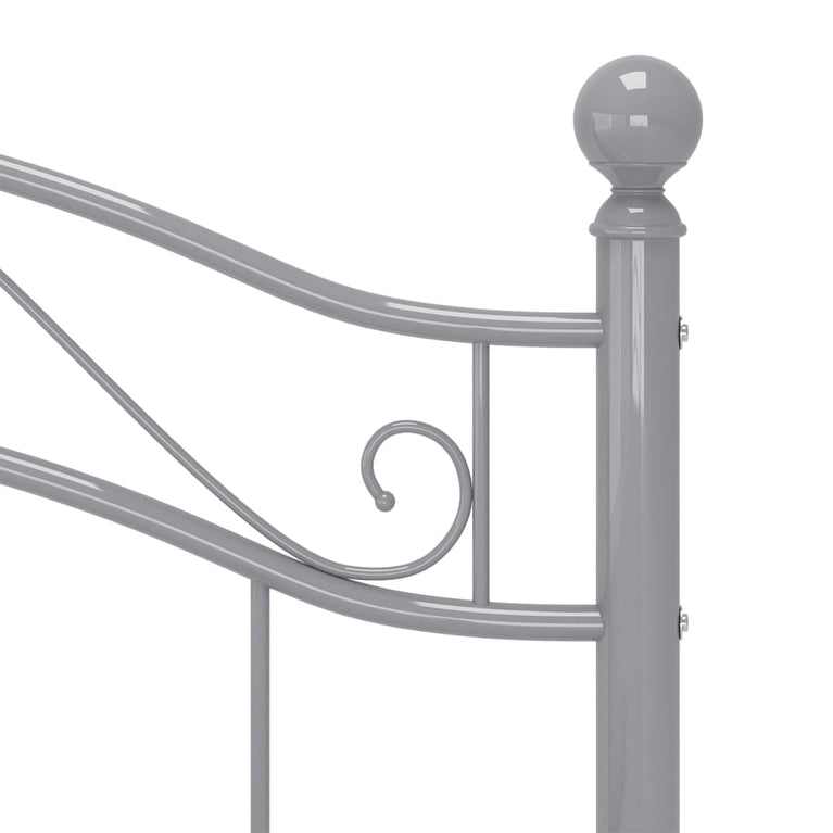 Bedframe metaal grijs 100x200 cm