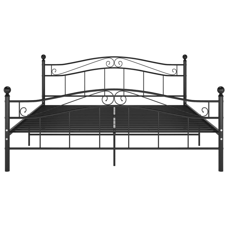 Bedframe metaal zwart 160x200 cm