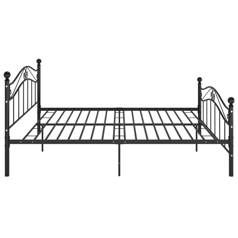 Bedframe metaal zwart 160x200 cm