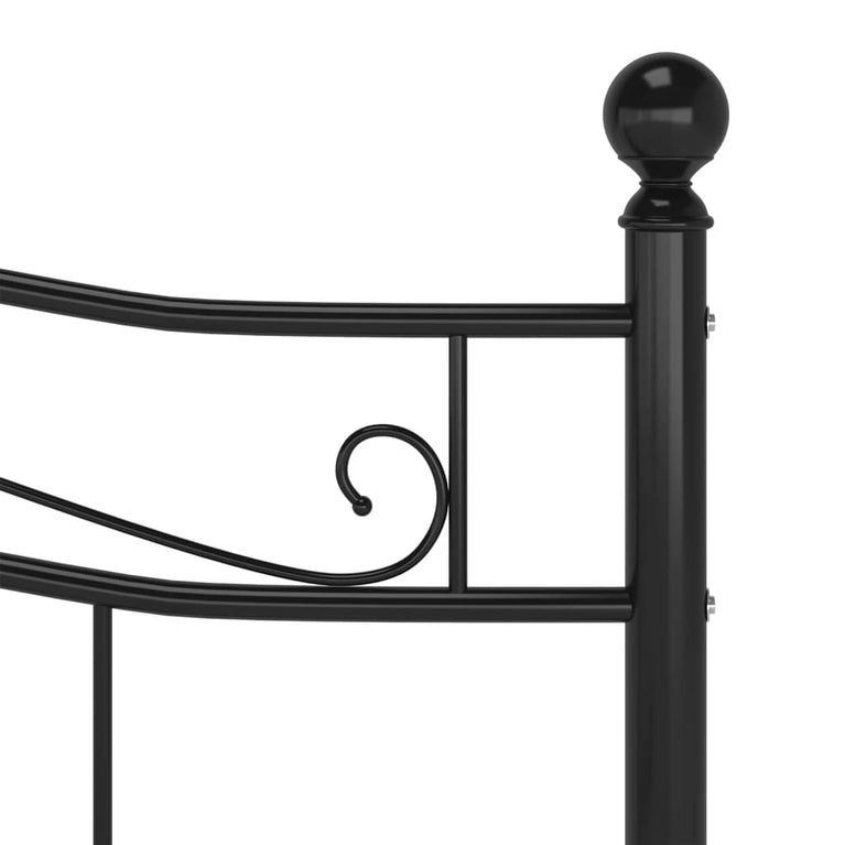 Bedframe metaal zwart 160x200 cm