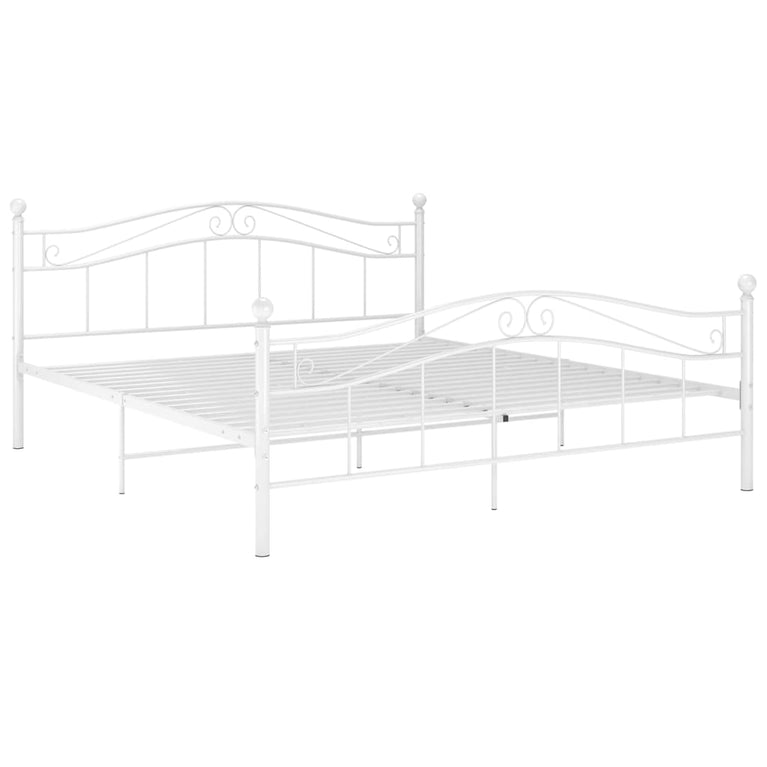 Bedframe metaal wit 160x200 cm