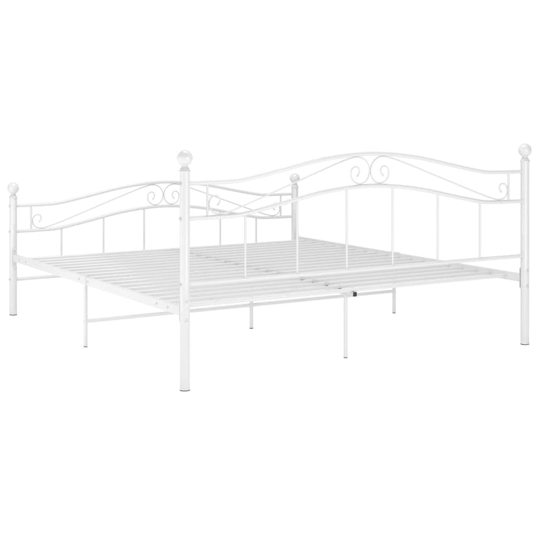 Bedframe metaal wit 160x200 cm