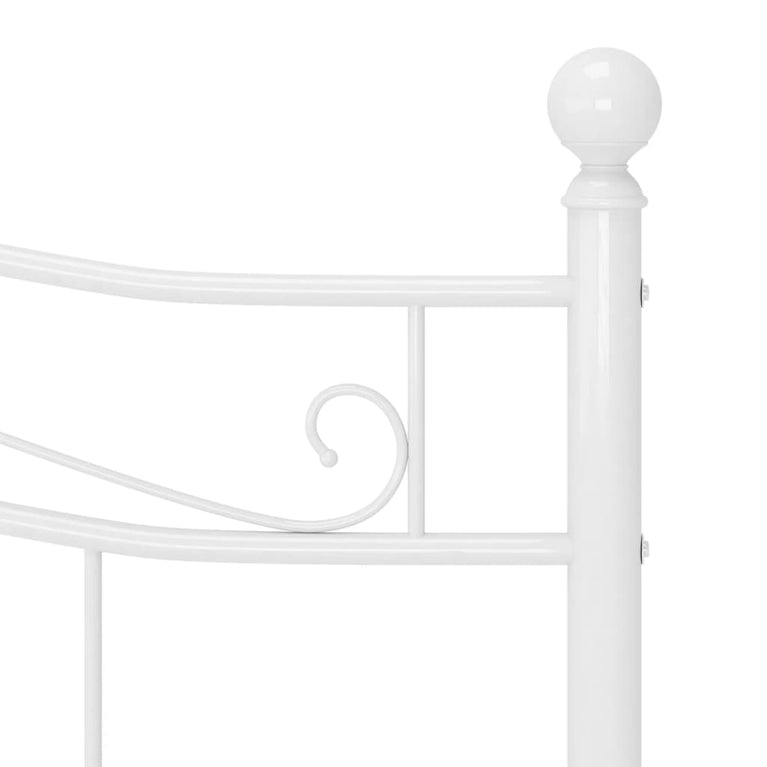 Bedframe metaal wit 160x200 cm