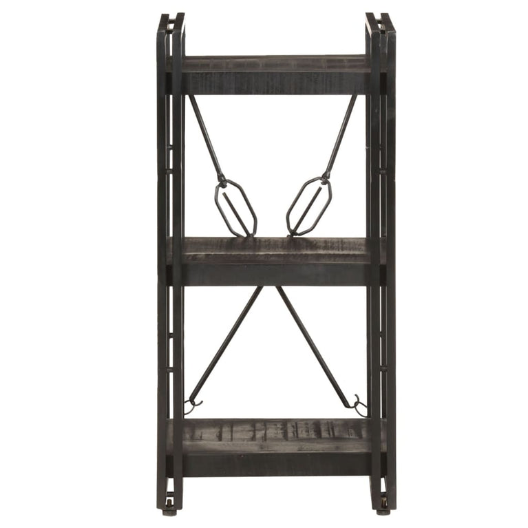 Boekenkast met 3 schappen 40x30x80 cm massief mangohout MeubelReus