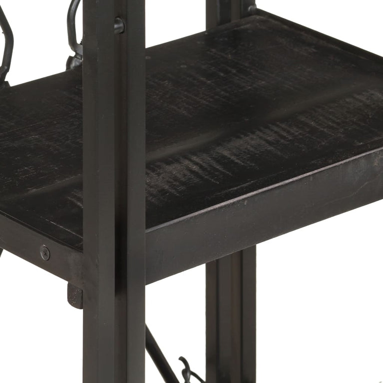 Boekenkast met 3 schappen 40x30x80 cm massief mangohout MeubelReus