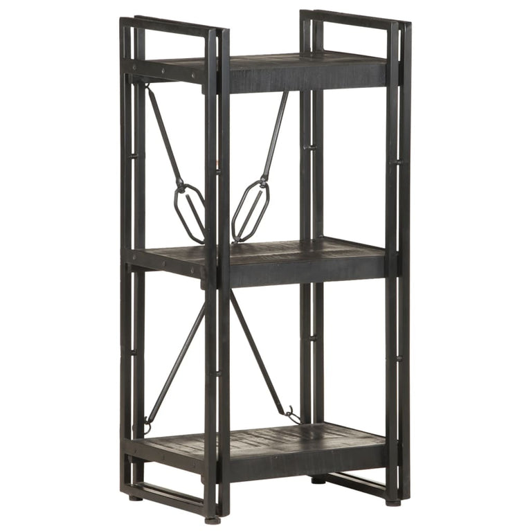 Boekenkast met 3 schappen 40x30x80 cm massief mangohout MeubelReus