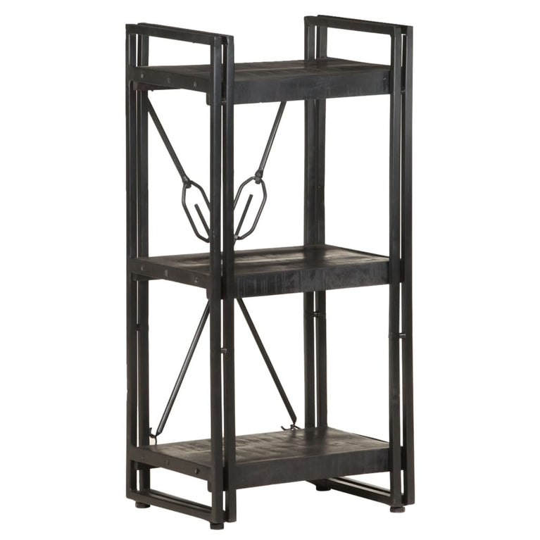 Boekenkast met 3 schappen 40x30x80 cm massief mangohout MeubelReus