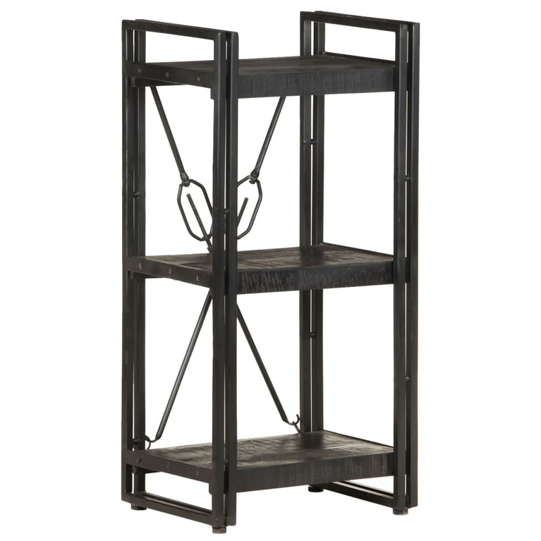 Boekenkast met 3 schappen 40x30x80 cm massief mangohout MeubelReus
