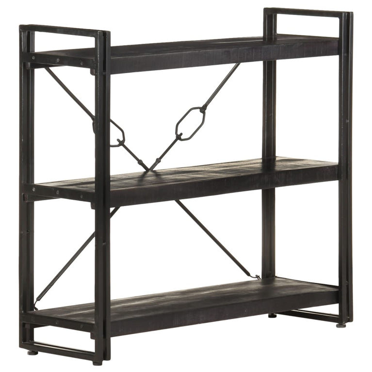 Boekenkast met 3 schappen 90x30x80 cm massief mangohout MeubelReus