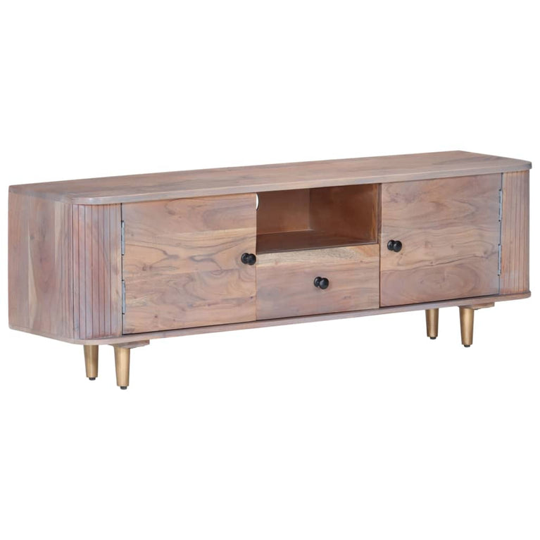 Tv-meubel 118x30x40 cm massief acaciahout MeubelReus