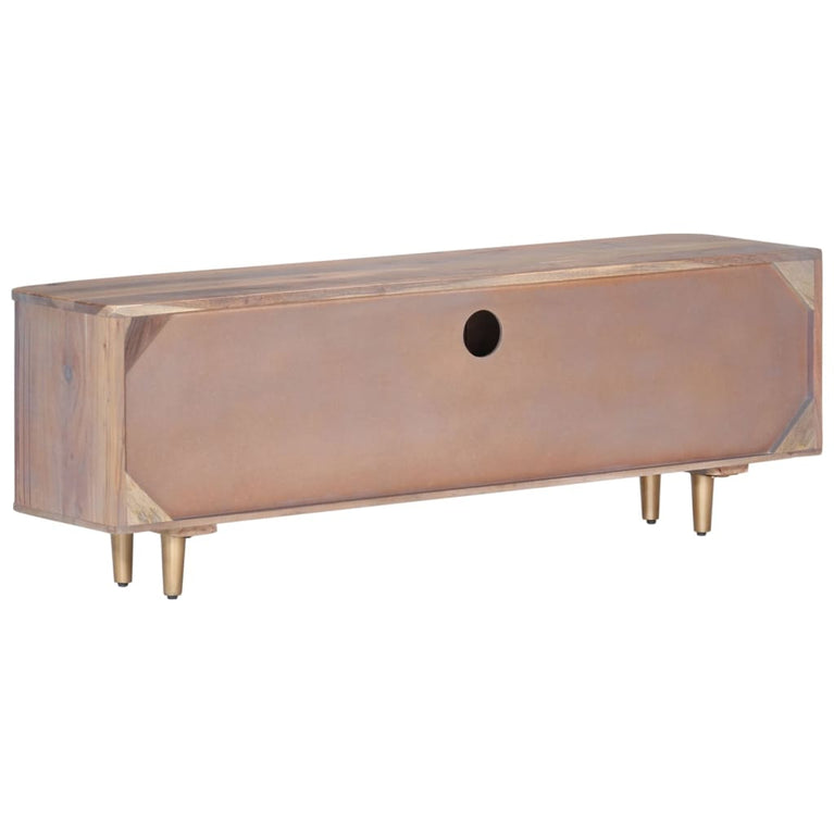 Tv-meubel 118x30x40 cm massief acaciahout MeubelReus