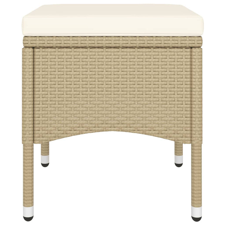 9-delige Tuinset poly rattan beige