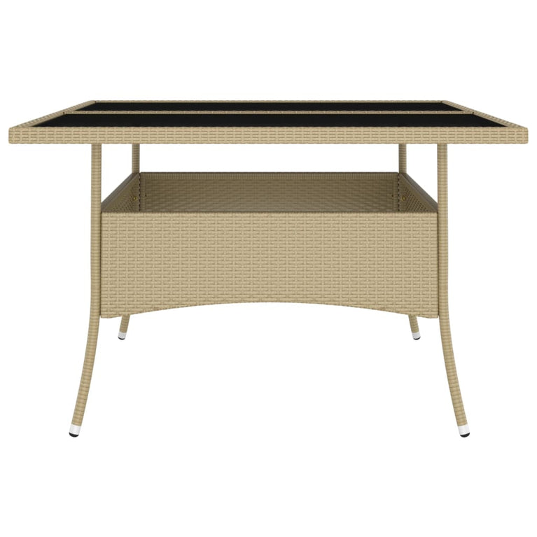 9-delige Tuinset poly rattan beige