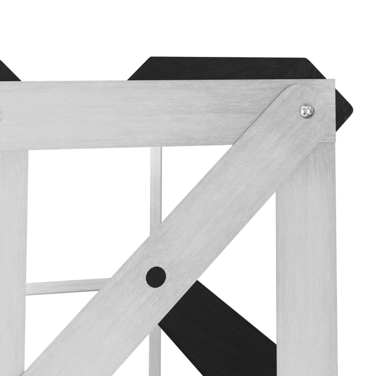 Wijnrek voor 120 flessen massief grenenhout zwart MeubelReus