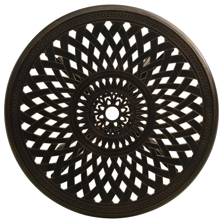 Tuintafel 78x78x72 cm gietaluminium bronskleurig MeubelReus