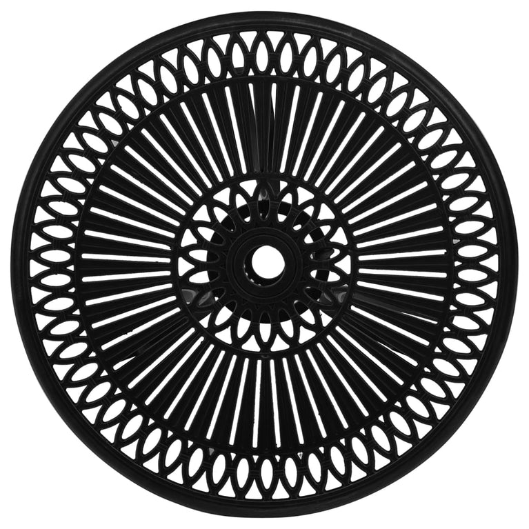 3-delige Bistroset gietaluminium zwart MeubelReus