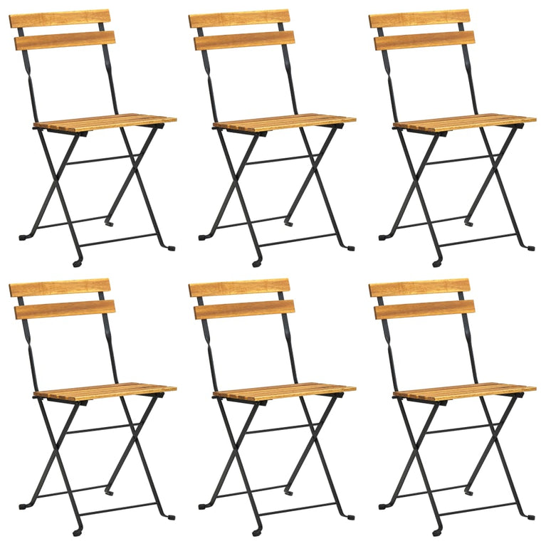 7-delige Tuinset inklapbaar massief acaciahout MeubelReus