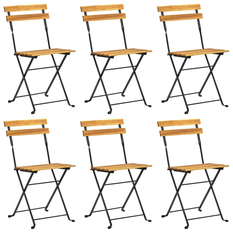 7-delige Tuinset inklapbaar massief acaciahout MeubelReus