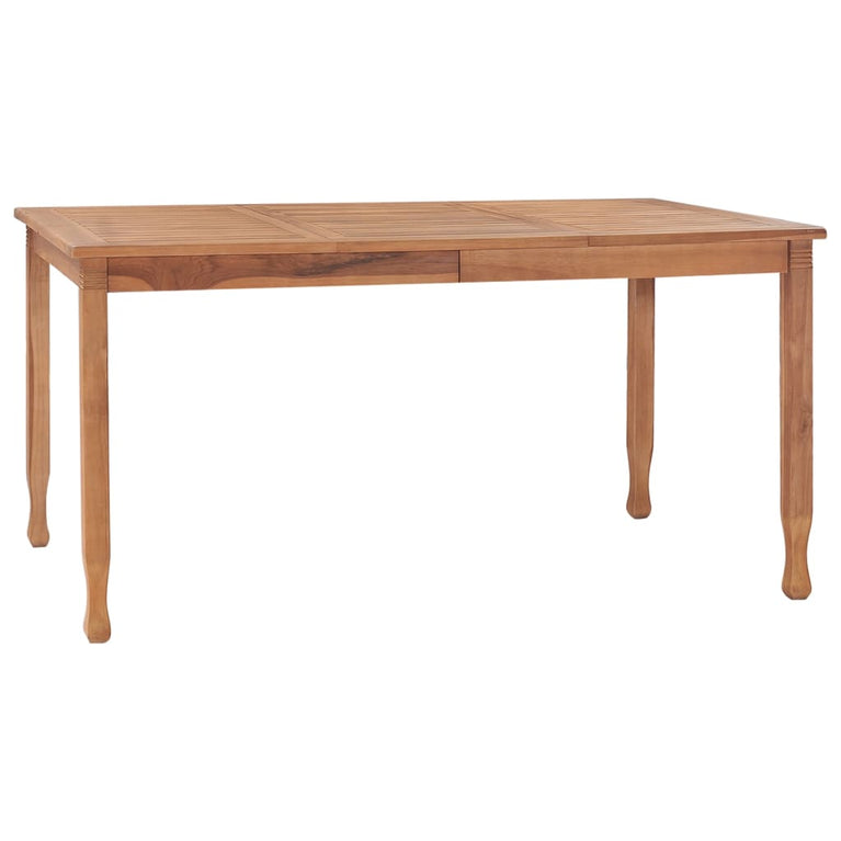 Tuintafel 150x90x75 cm massief teakhout MeubelReus