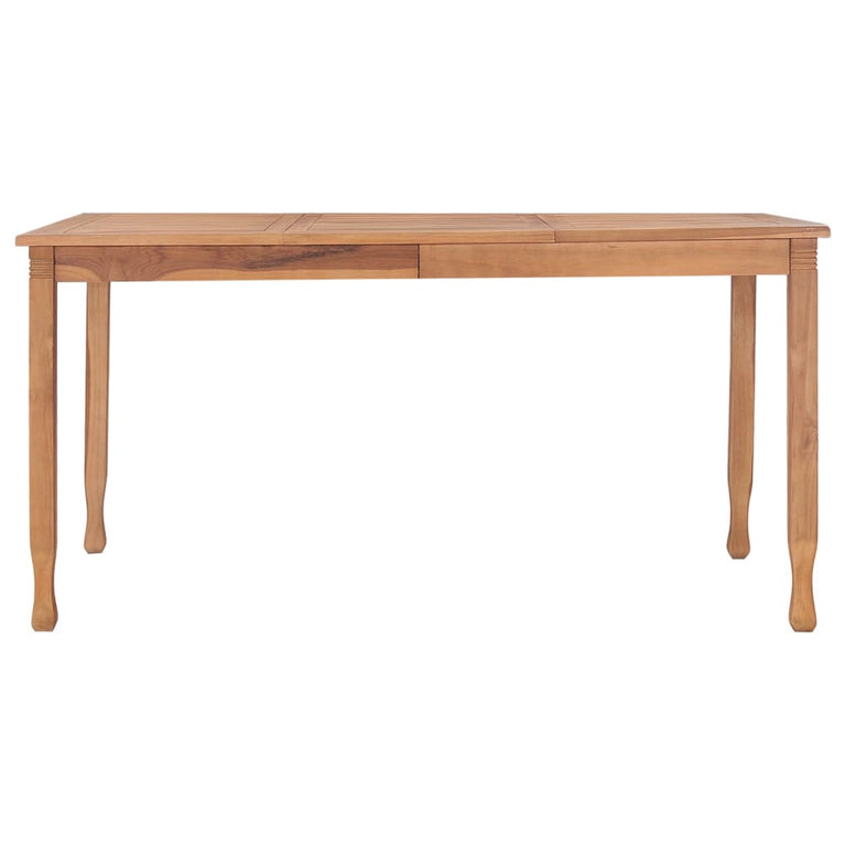 Tuintafel 150x90x75 cm massief teakhout MeubelReus