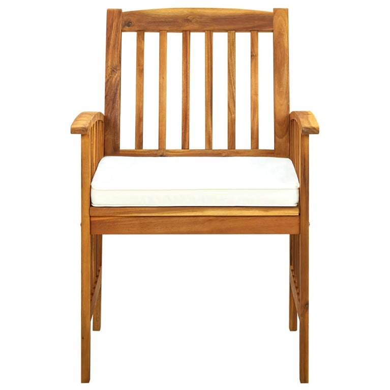 7-delige Tuinset met kussens massief acaciahout MeubelReus