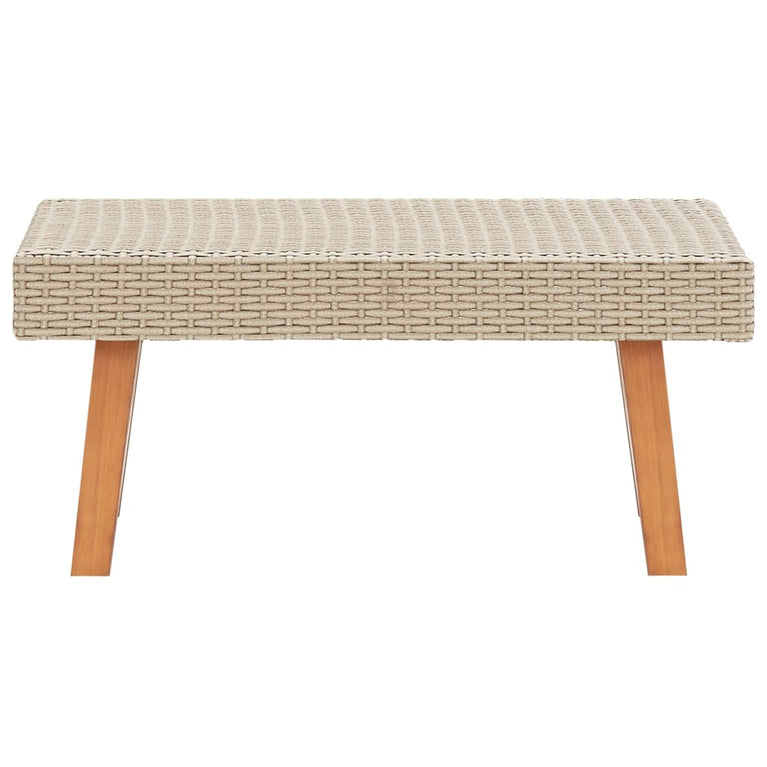 2-delige Loungeset met kussens poly rattan beige MeubelReus